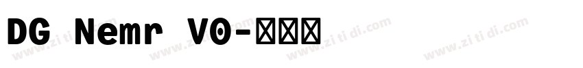 DG Nemr V0字体转换